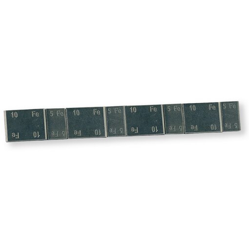 Balanceergewicht type 398U 60 g strip (3x10+3x5 g) staal verzinkt